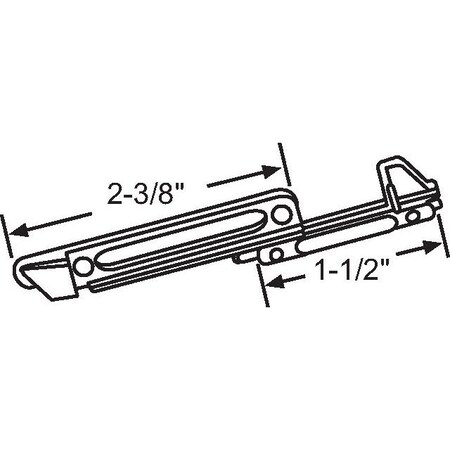 Strybuc RH Die-Cast Metal Slide Bolt 900-22011RH